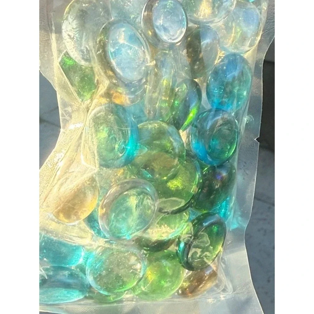 TopFin Blue Mixed Glass Decor 12 oz 5 Pack